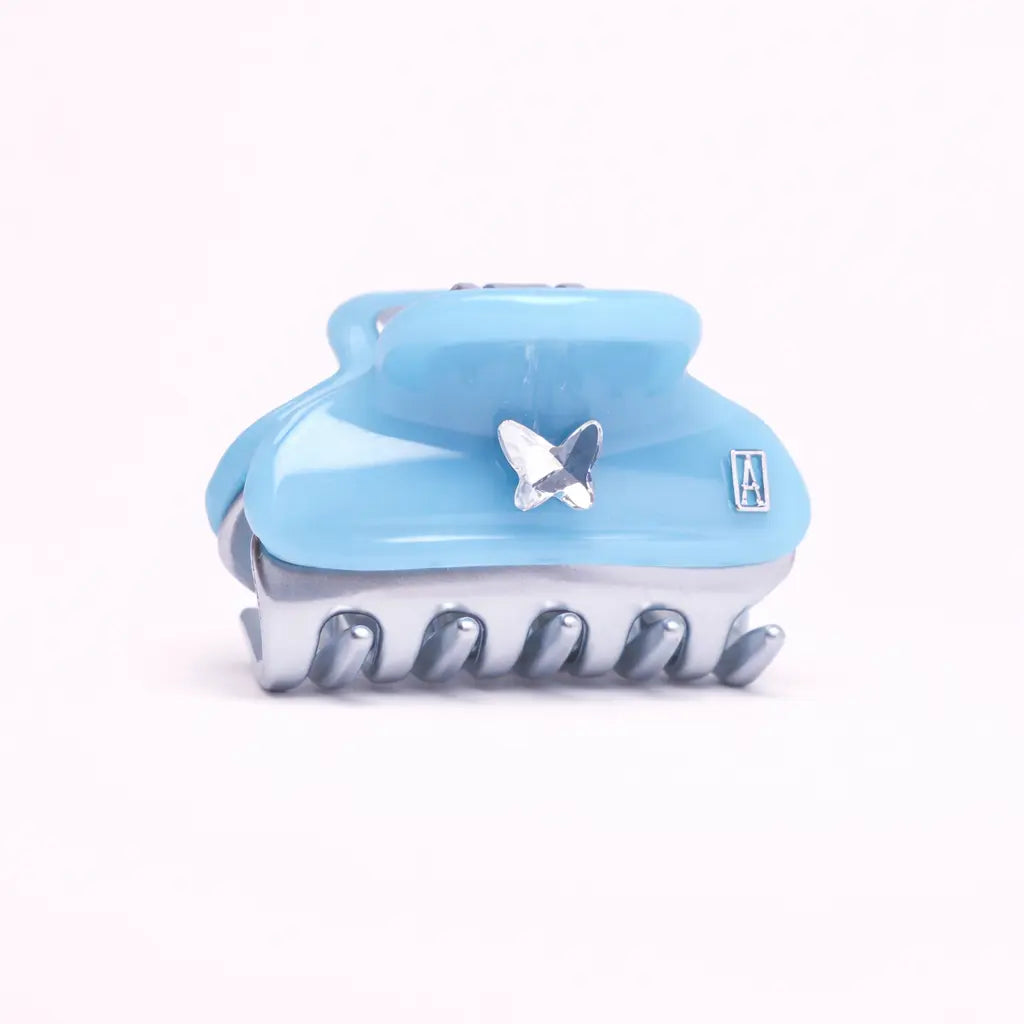 Luxury Blue Hair Clip for Women | Brillance Argent Clip
