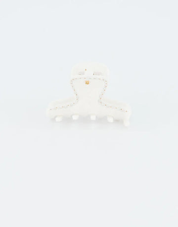 Axelle Clip-white hair clip-6.5 cm-crystal stones clip-Alexandrew de paris gcc-Bridal claw clip