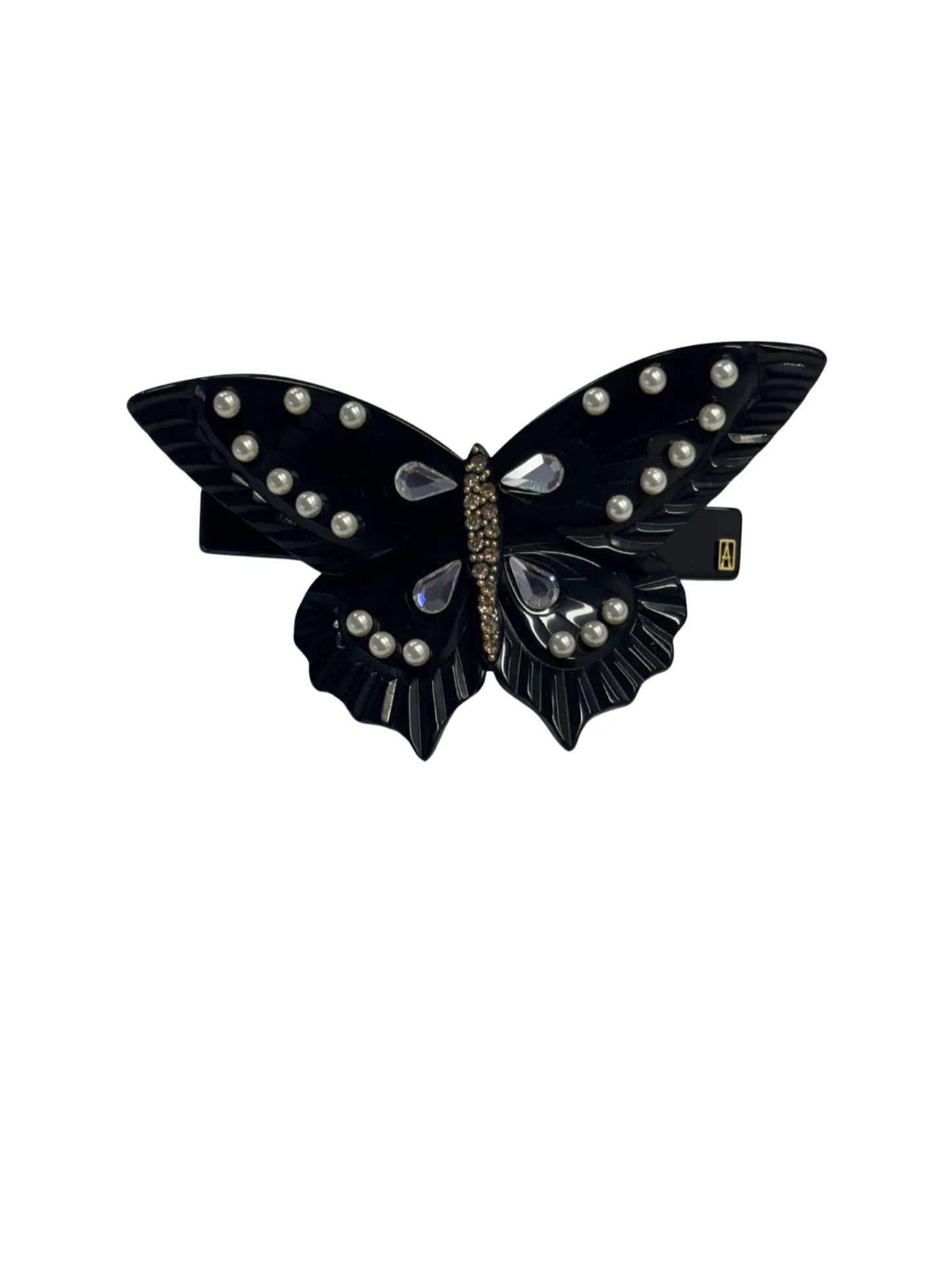 BEADS|BARRETTE|8|BLACK|ACELATE Hair & Beauty Network