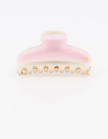 French hair claw-Baptiste Clip-Pink-7.5 cm-Vendome clip-Alexandre De Paris GCC-Pastel pink hair clip