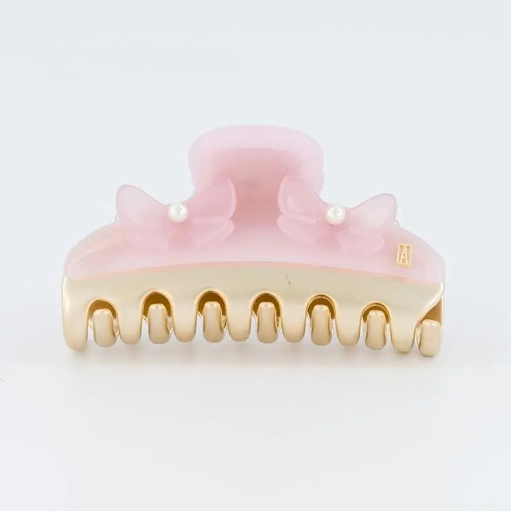 Buy Chérie Floral Claw Clip Pink | Luxury Fashion Hair Clip