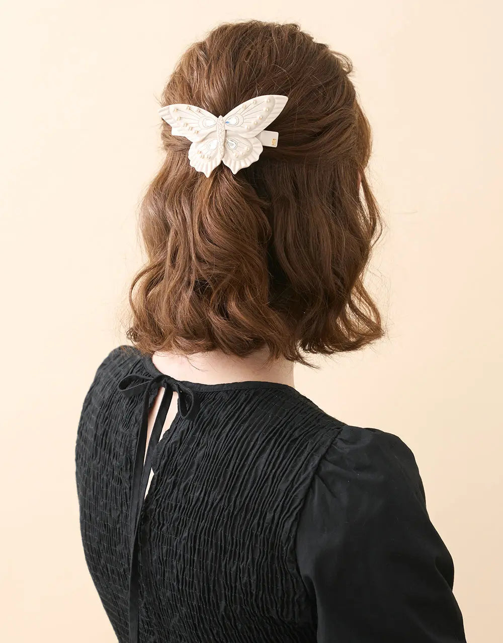 TIMELESS|BARRETTE|8.5|BEIGE|ACELATE Hair & Beauty Network
