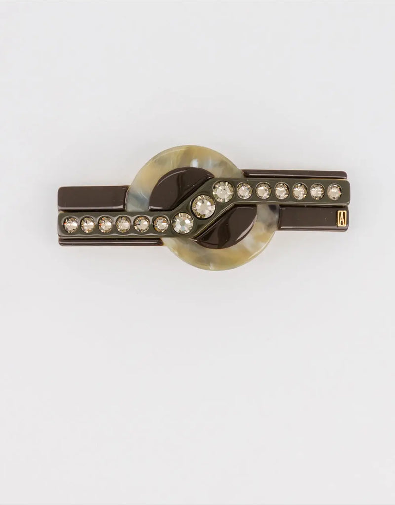 TIMELESS|BARRETTE|8|GREEN|ACELATE