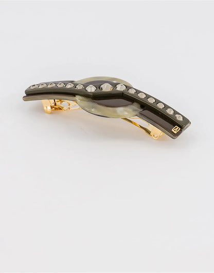 TIMELESS|BARRETTE|8|GREEN|ACELATE Hair & Beauty Network