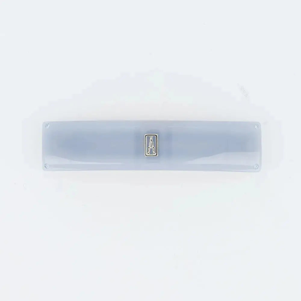 Bleu Poudré Barrette-Blue-8 cm-Hair slide-Alexandre de paris GCC-Luxury hair accessory-Acetate barrette-Summer collection