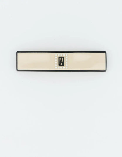 Liserai Charme Barrette-Beige-hair accessory-8cm-Alexandre de paris GCC

