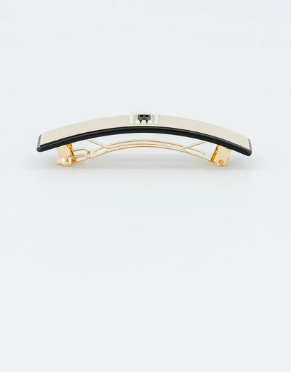 Liserai Charme Barrette-Beige-hair accessory-8cm-Alexandre de paris GCC
