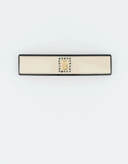 Liserai Cristaline Barrette-Beige-Ladies hair clip-Rectangular hair clip-8 cm-Alexandre de paris GCC