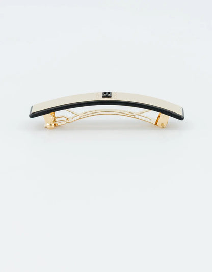 Liserai Brillante Barrette-Beige-8.5 cm-Office hair barrette-Alexandre de paris GCC