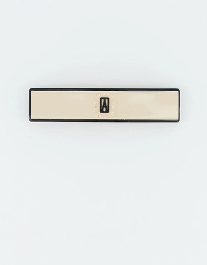 Liserai Brillante Barrette-Beige-8.5 cm-Office hair barrette-Alexandre de paris GCC