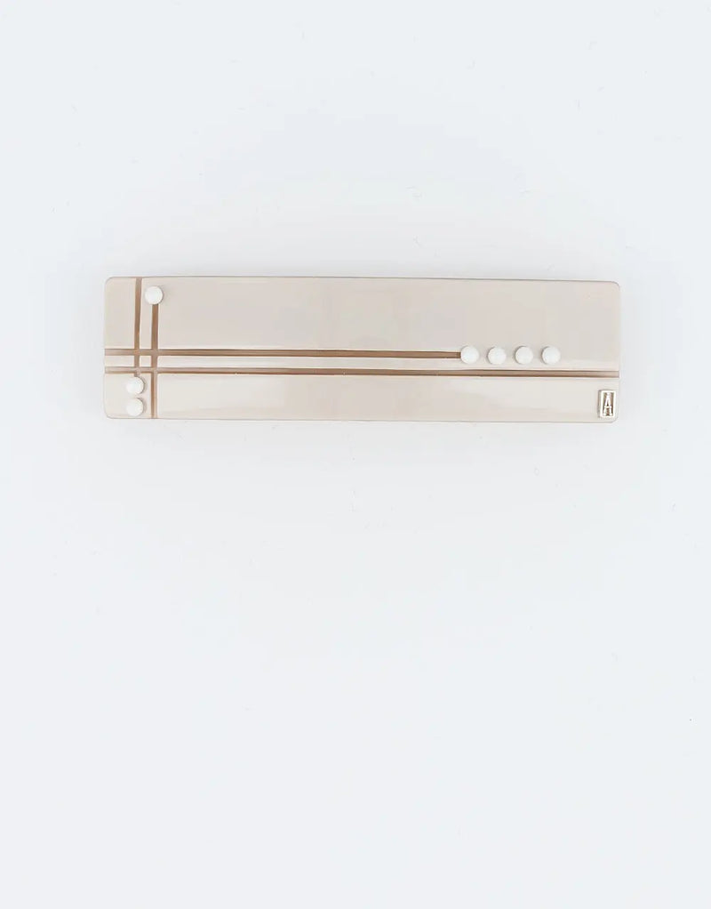 Limited|Barrette|8|BEIGE|Acelate