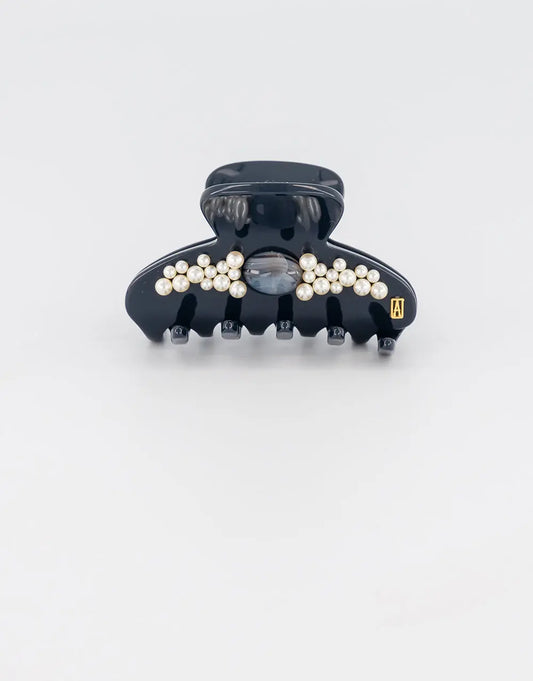 Beads|Clips|6|BLACK|Acelate Alexandre De Paris GCC