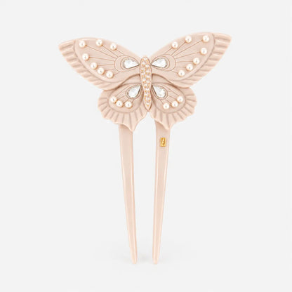 Émilie Barrette-luxury hair pin-butterfly hair barrette-hair accessory for bun-French hair fork-hair pin for updo-Alexandre de Paris GCC 