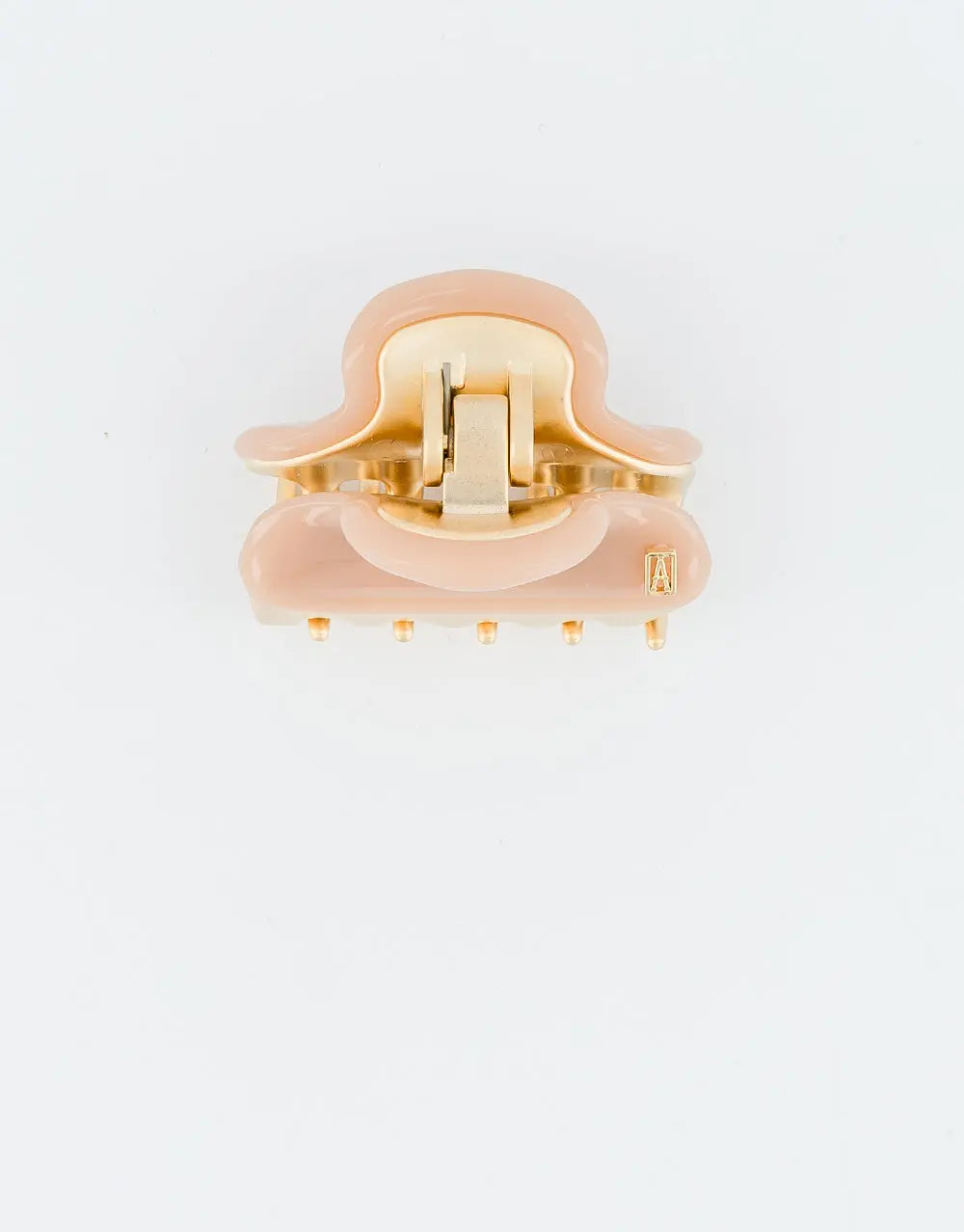  Élégance Moka Délicat Clip - Beige-luxury hair clip-3 cm-vendome clip-summer collection-alexandre de paris GCC