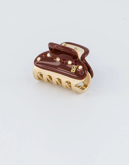 Vendome|Clips|4.5|BROWN|Acelate Alexandre De Paris GCC