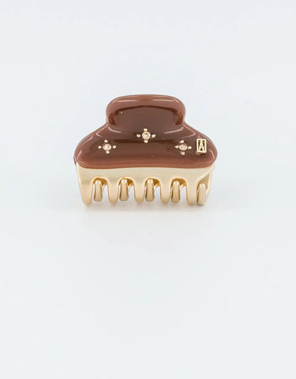 Vendome|Clips|4.5|BROWN|Acelate Alexandre De Paris GCC