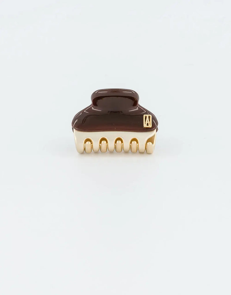 Vendome|Clips|3|BROWN|Acelate