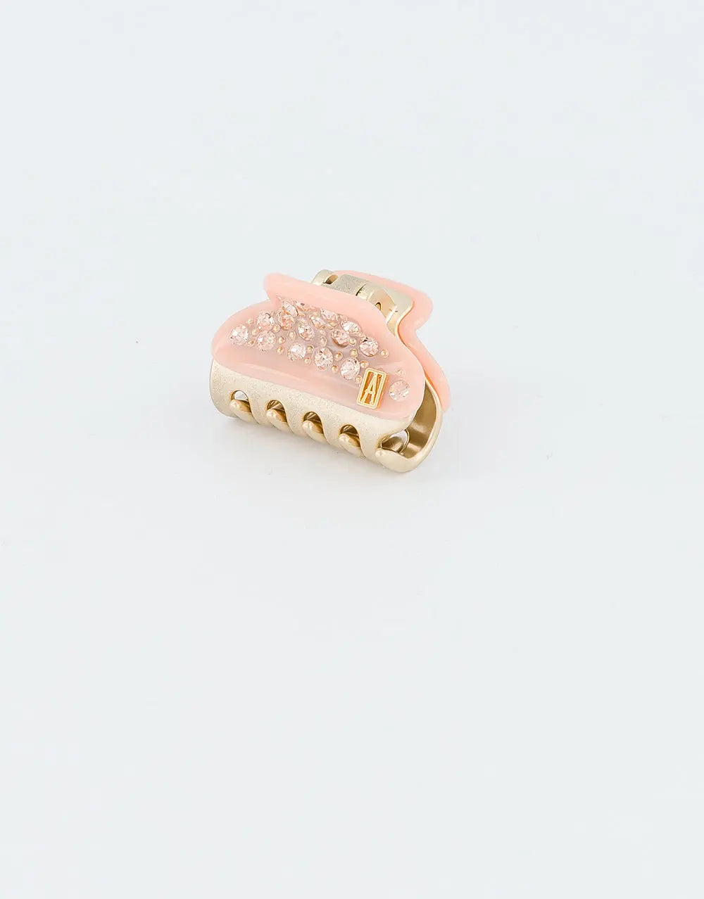 Chic Mini Mandarine Clip - Orange - crystal hair clip-vendome clip-3 cm-summer collection-alexandre de paris GCC