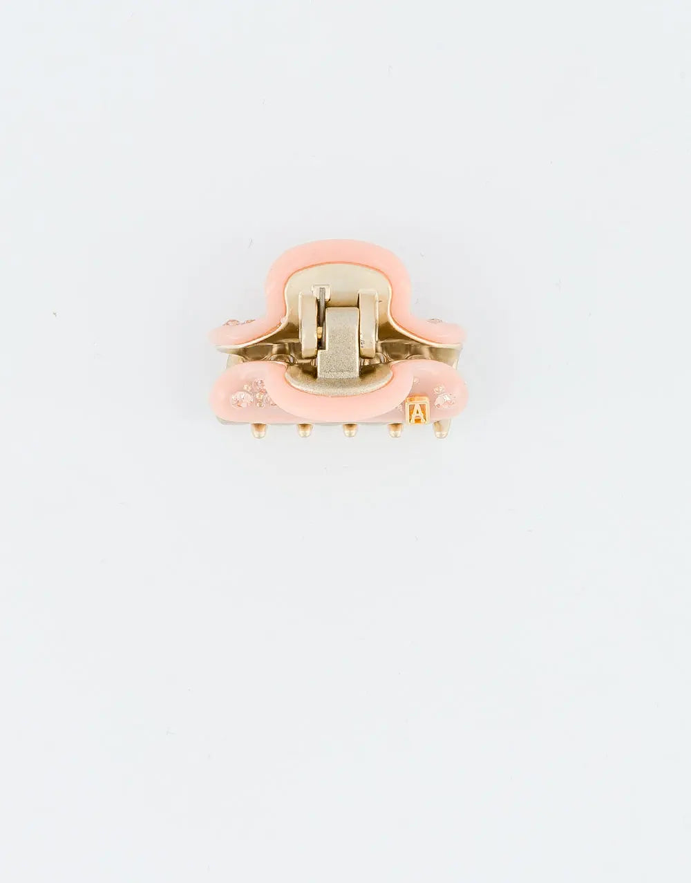 Chic Mini Mandarine Clip - Orange - crystal hair clip-vendome clip-3 cm-summer collection-alexandre de paris GCC
