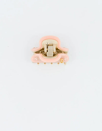 Chic Mini Mandarine Clip - Orange - crystal hair clip-vendome clip-3 cm-summer collection-alexandre de paris GCC