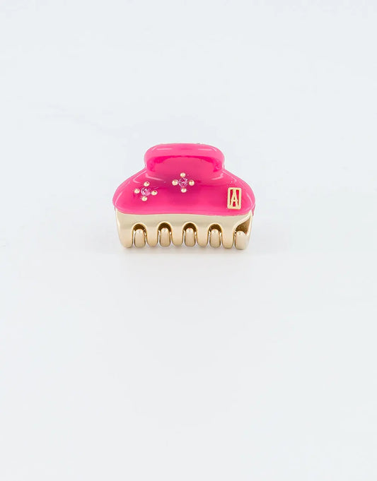 Rosavine Clip - Pink - Vendome Clip - Alexandre De Paris GCC - Pink -  3 cm
