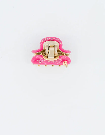 Rosavine Clip - Pink - Vendome Clip - Alexandre De Paris GCC - Pink -  3 cm

