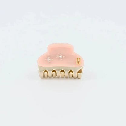 Simple Abricot Doux Clip - Orange-peach tone hair clip- 3 cm-designer hair accessory-buy clip online-alexandre de paris gcc