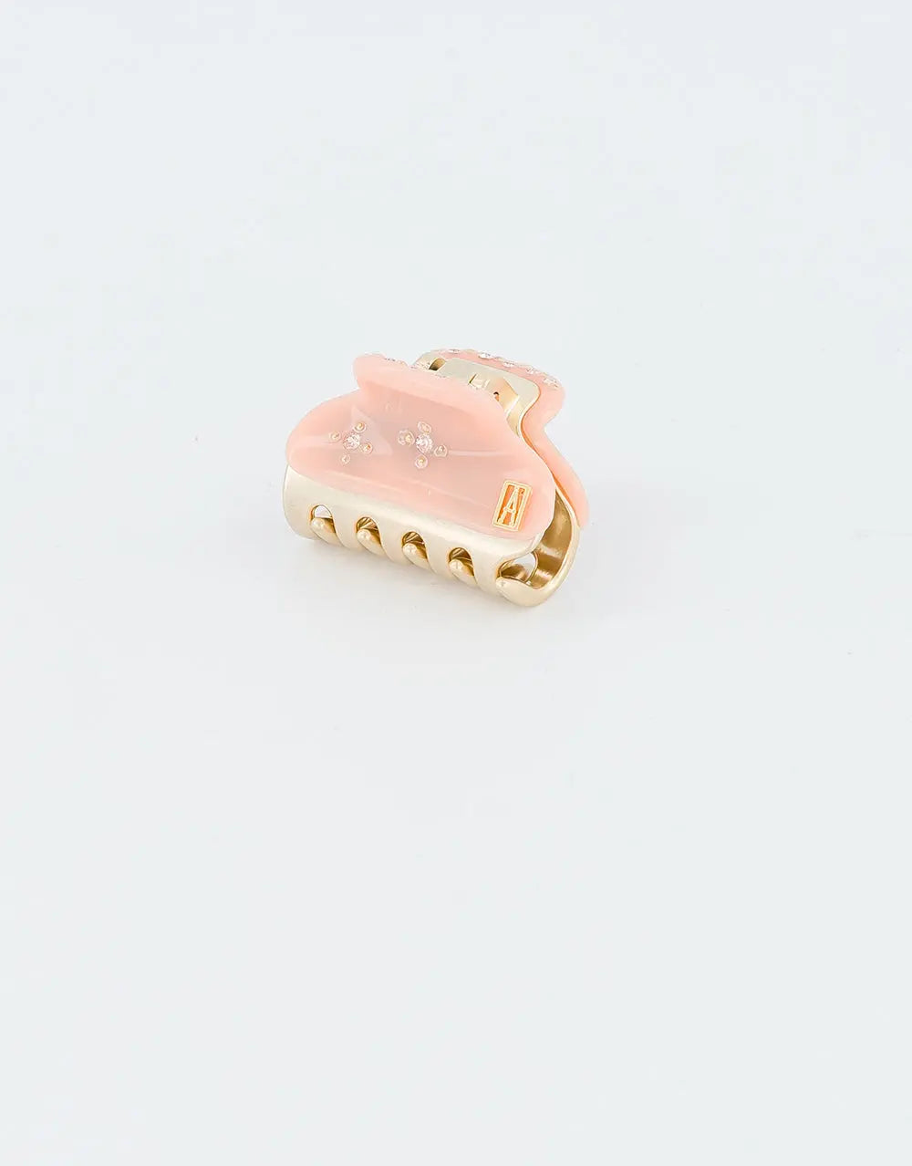 Simple Abricot Doux Clip - Orange-peach tone hair clip- 3 cm-designer hair accessory-buy clip online-alexandre de paris gcc