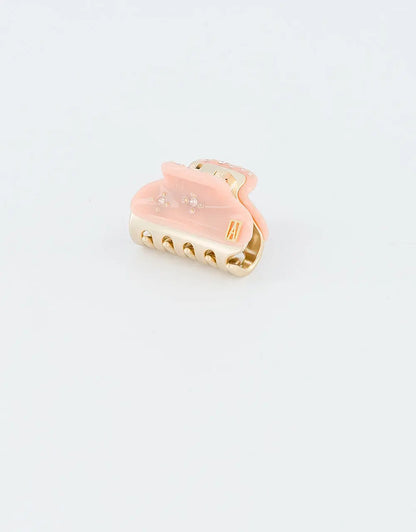 Simple Abricot Doux Clip - Orange-peach tone hair clip- 3 cm-designer hair accessory-buy clip online-alexandre de paris gcc