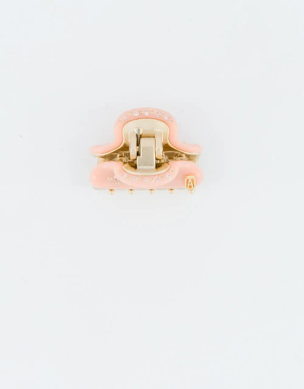 Simple Abricot Doux Clip - Orange-peach tone hair clip- 3 cm-designer hair accessory-buy clip online-alexandre de paris gcc