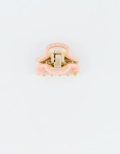 Simple Abricot Doux Clip - Orange-peach tone hair clip- 3 cm-designer hair accessory-buy clip online-alexandre de paris gcc