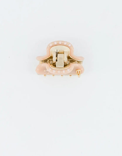 Simple Fauve Clip - Beige -Designer hair accessory-3 cm-alexandre de paris gcc-best clip