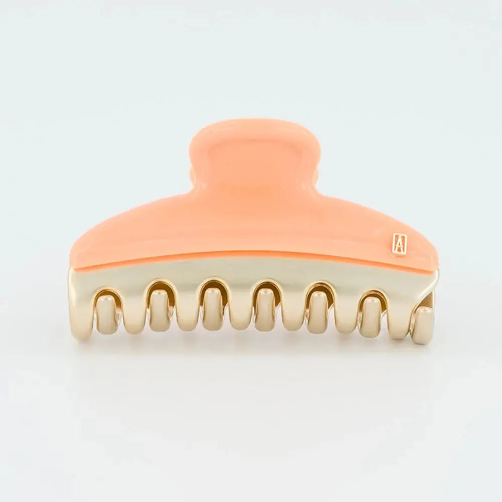   Ambre Doré Clip - Orange-Hair grip clip-stylish hair lip for women-7.5 cm-Alexandre de paris GCC-Summer clip