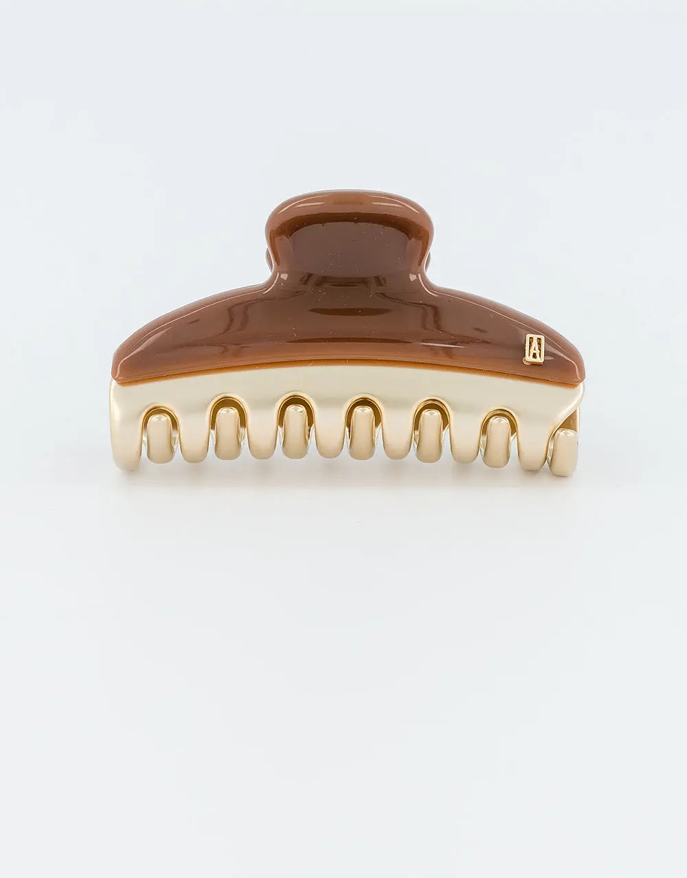 Essentiel Bois Rosé Clip-Brown-7.5 cm -classic hair claw-Claw clip for long hair-Medium hair-Alexandre de paris GCC 