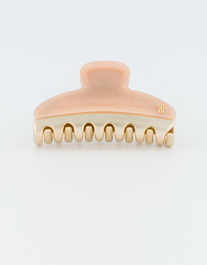 Essentiel Sauge Chic Clip-Pastel Green Claw clip-French hair claw-7.5 cm clip for medium length hair-Alexandre de Paris GCC 