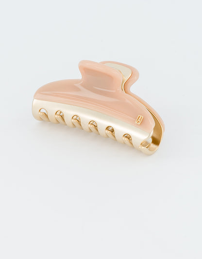 Essentiel Sauge Chic Clip-Pastel Green Claw clip-French hair claw-7.5 cm clip for medium length hair-Alexandre de Paris GCC 