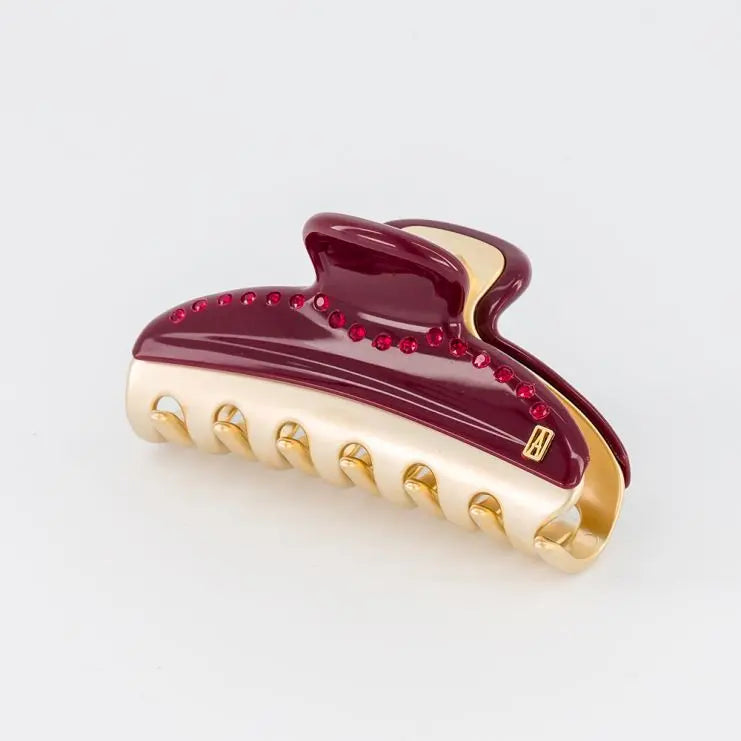 Vendome|Clips|7.5|MAROON |Acelate Alexandre De Paris GCC