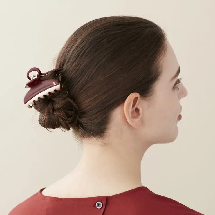 Vendome|Clips|7.5|ROSEGOLD MAROON|Acelate Alexandre De Paris GCC