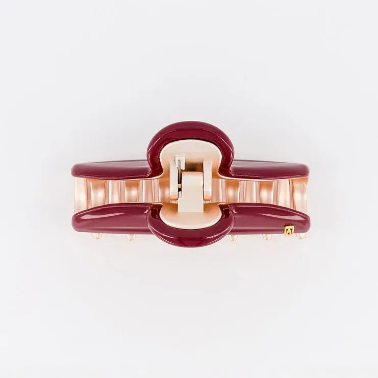 Vendome|Clips|7.5|ROSEGOLD MAROON|Acelate Alexandre De Paris GCC