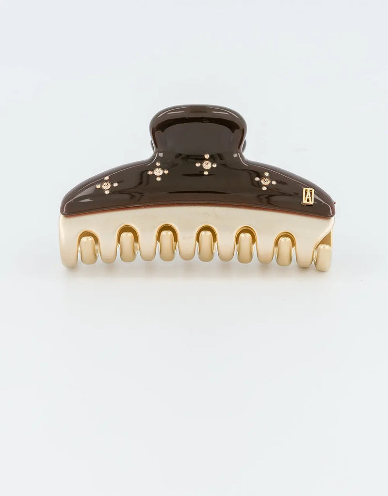 Vendome|Clips|7.5|BROWN|Acelate