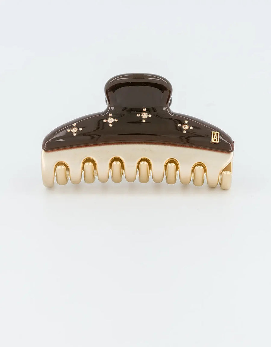 Vendome|Clips|7.5|BROWN|Acelate
