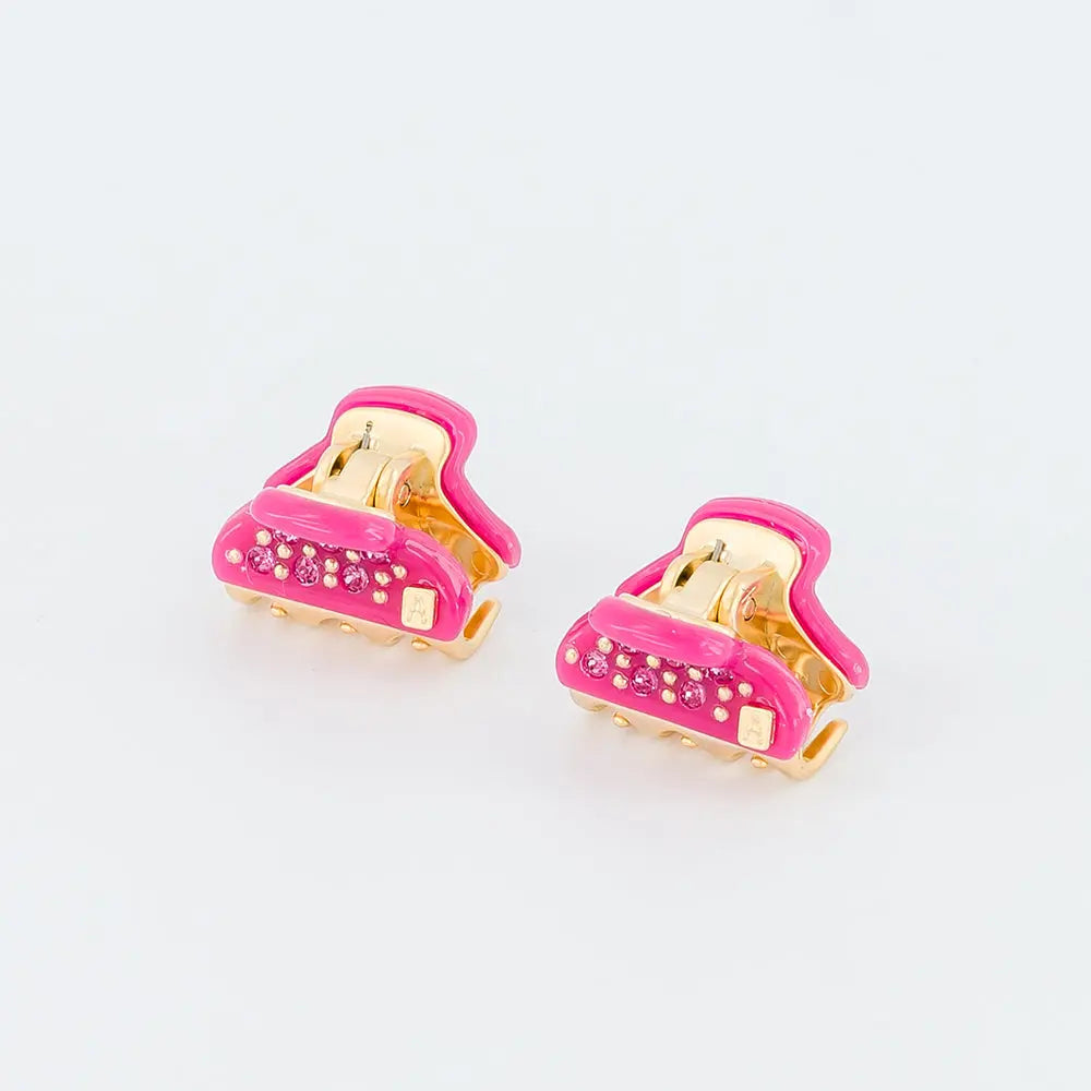 Shop Châtaigra Clip | Bright Pink Women Hair Clip with Crystals