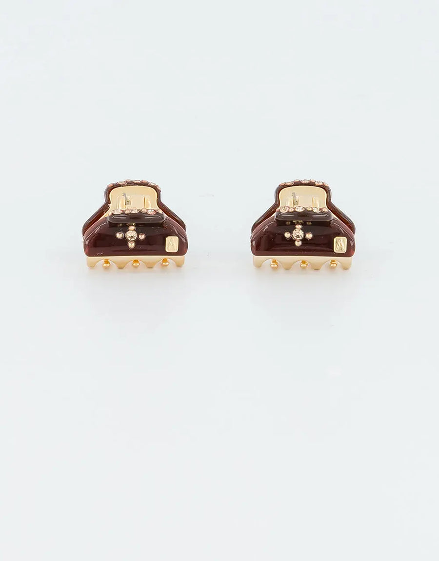Mini Pur Clip (Piece) - Brown