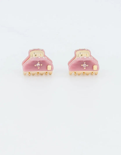 Fin Clip - vendome clip - alexandre de paris gcc - pink - 1.8 cm