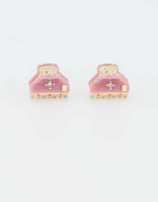 Fin Clip - vendome clip - alexandre de paris gcc - pink - 1.8 cm