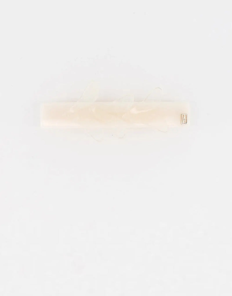 Limited|Side Barrette|6|WHITE|Acelate