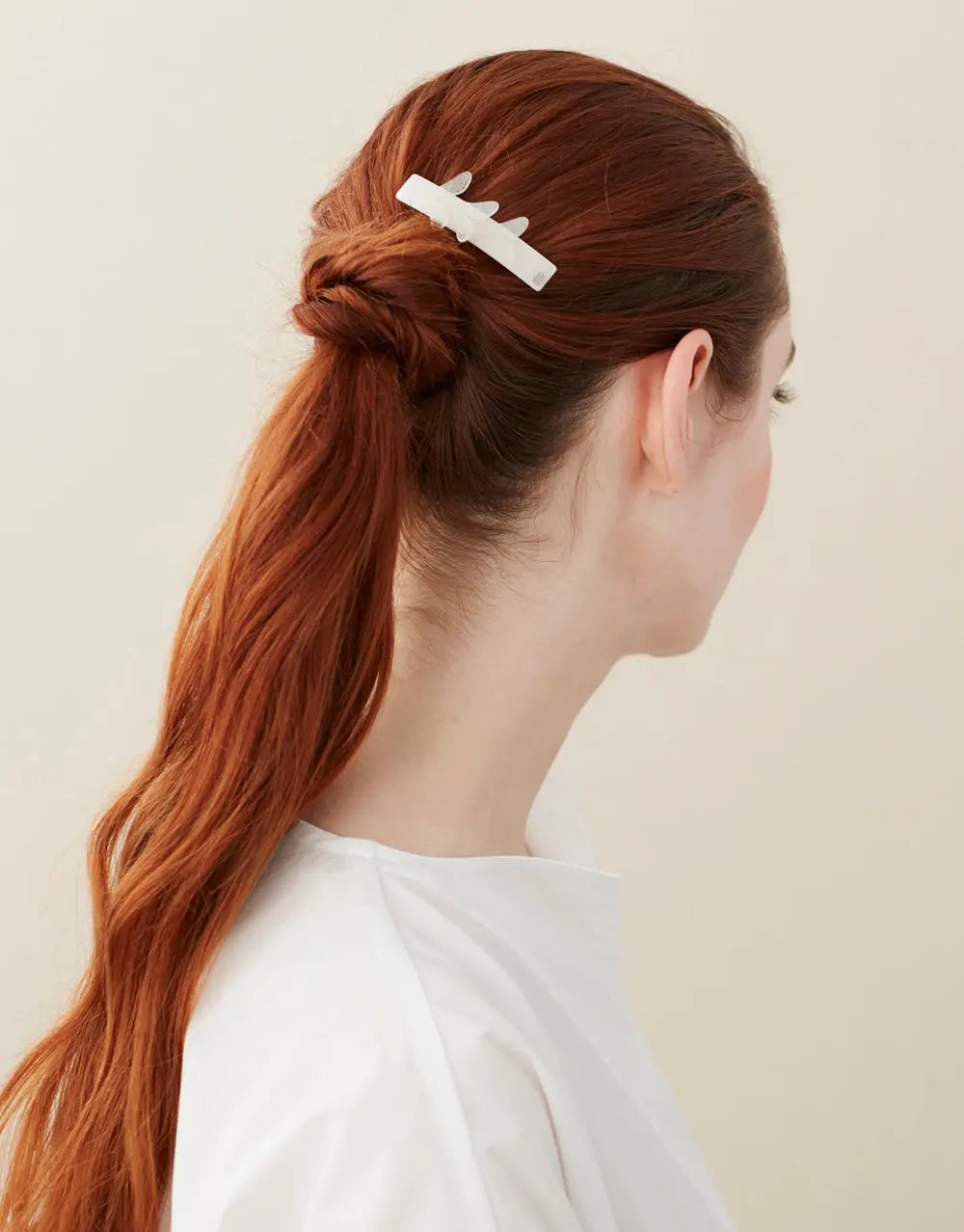 Limited|Side Barrette|6|WHITE|Acelate Alexandre De Paris GCC