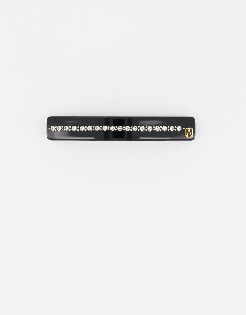 Timeless|Side Barrette|6|BLACK|Acelate