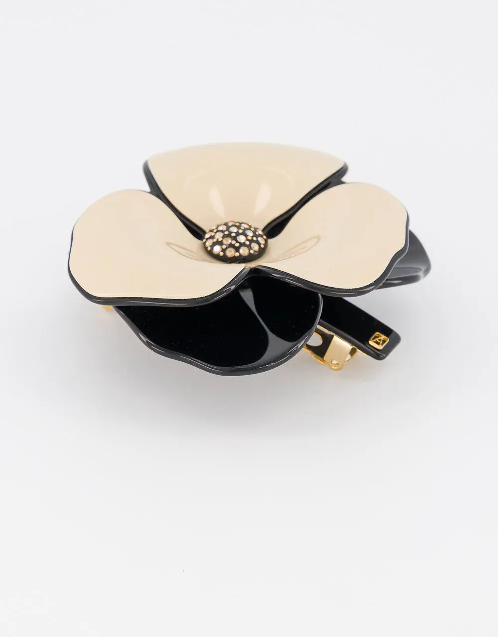 Camelia|Barrette|8.5|BEIGE|Acelate Alexandre De Paris GCC