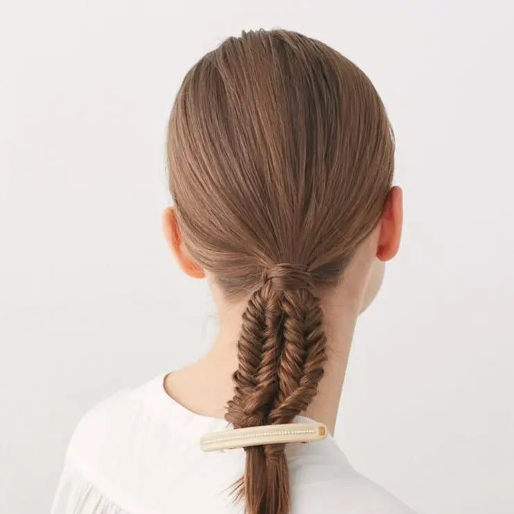 BEADS|BARRETTE|8|BEIGE|ACELATE Hair & Beauty Network